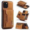 DG.MING Serie M2 Bolsa para tarjetas de 3 pliegues + Estuche magnético a prueba de golpes con función de billetera y soporte, For iPhone 13 mini, For iPhone 13, For iPhone 13 Pro, For iPhone 13 Pro Max