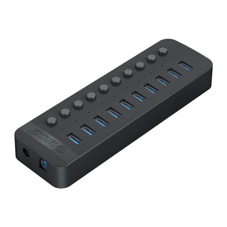 ORICO CT2U3-10AB-WH HUB USB multipuerto de rayas de plástico 10 en 1 con interruptores individuales,, CT2U3-10AB-BK AU Plug, CT2U3-10AB-WH AU Plug, CT2U3-10AB-BK UK Plug, CT2U3-10AB-WH UK Plug, CT2U3-10AB-BK EU Plug, CT2U3-10AB-WH EU Plug