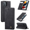 CaseMe-013 Estuche de cuero con tapa horizontal esmerilado retro multifuncional con ranura para tarjeta y soporte y billetera, For iPhone 13 mini, For iPhone 13, For iPhone 13 Pro, For iPhone 13 Pro Max