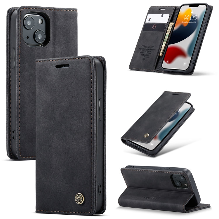 CaseMe-013 Estuche de cuero con tapa horizontal esmerilado retro multifuncional con ranura para tarjeta y soporte y billetera, For iPhone 13 mini, For iPhone 13, For iPhone 13 Pro, For iPhone 13 Pro Max