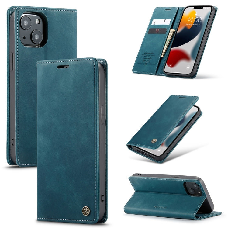 CaseMe-013 Estuche de cuero con tapa horizontal esmerilado retro multifuncional con ranura para tarjeta y soporte y billetera, For iPhone 13 mini, For iPhone 13, For iPhone 13 Pro, For iPhone 13 Pro Max