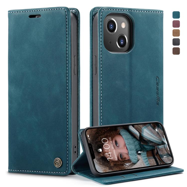 CaseMe-013 Estuche de cuero con tapa horizontal esmerilado retro multifuncional con ranura para tarjeta y soporte y billetera, For iPhone 13 mini, For iPhone 13, For iPhone 13 Pro, For iPhone 13 Pro Max