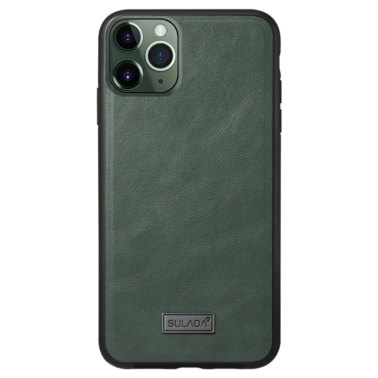 SULADA TPU a prueba de golpes + Funda protectora de cuero hecha a mano, For iPhone 11 Pro, For iPhone 11, For iPhone 11 Pro Max