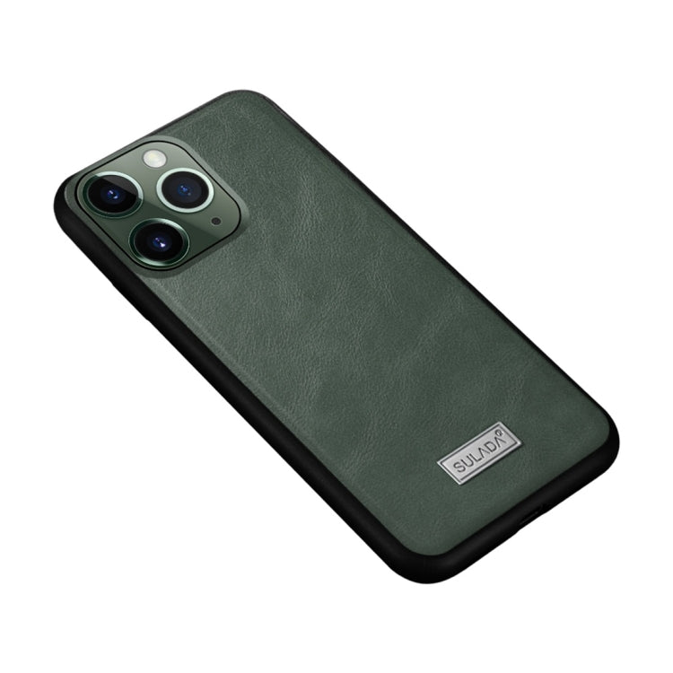SULADA TPU a prueba de golpes + Funda protectora de cuero hecha a mano, For iPhone 11 Pro, For iPhone 11, For iPhone 11 Pro Max