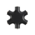Adaptador de audio 6 en 1 Conector de 3,5 mm Conector multipuerto Convertidor divisor de auriculares auxiliares