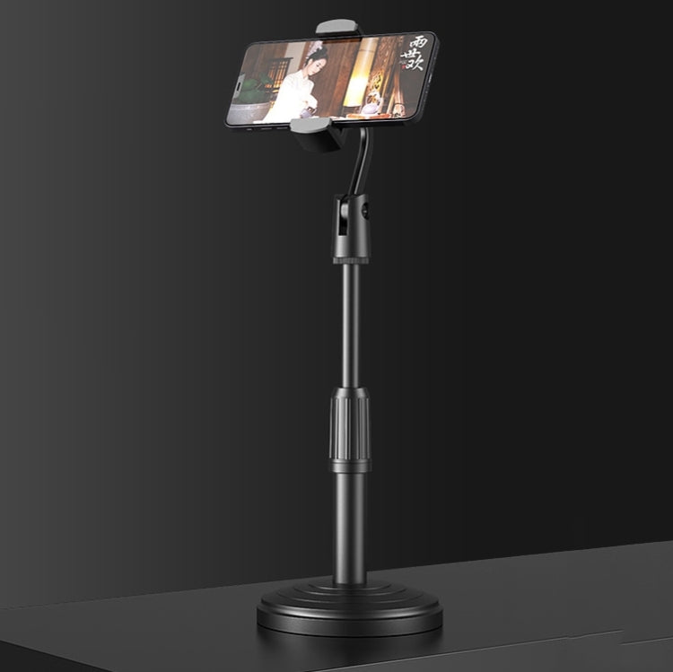 Soporte de escritorio Teléfono móvil Tableta Soporte de transmisión en vivo Soporte de disco telescópico, 1 PC