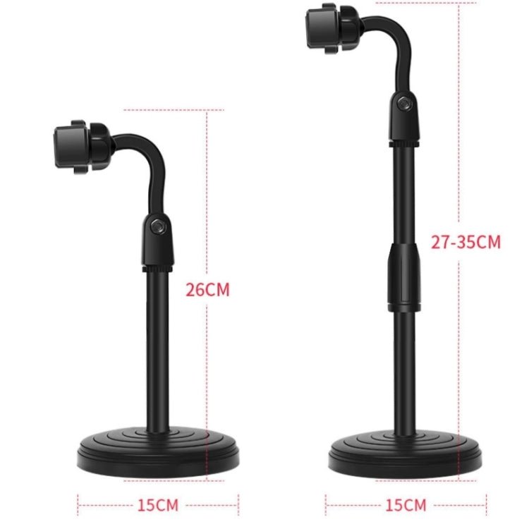 Soporte de escritorio Teléfono móvil Tableta Soporte de transmisión en vivo Soporte de disco telescópico, 1 PC