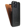 Funda de cuero PU con tapa vertical y textura de cera de aceite retro Fierre Shann, For iPhone 13 Pro Max, For iPhone 13 Pro, For iPhone 13, For iPhone 13 mini