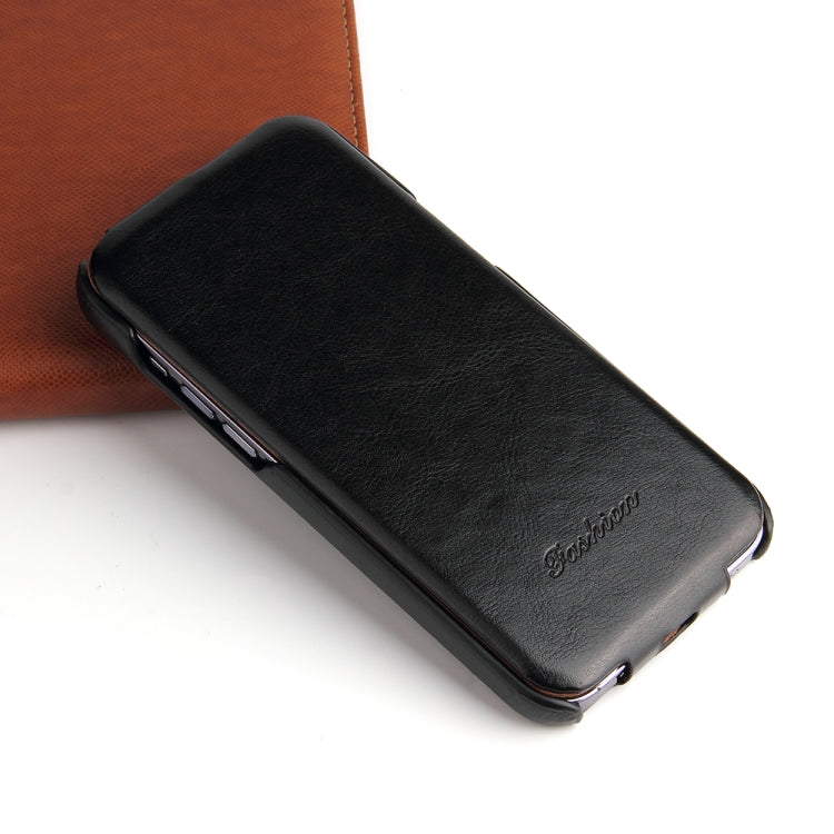 Funda de cuero PU con tapa vertical y textura de cera de aceite retro Fierre Shann, For iPhone 13 Pro Max, For iPhone 13 Pro, For iPhone 13, For iPhone 13 mini