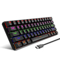HXSJ L800 61 Teclas Bluetooth 5.0 / 2.4G Inalámbrico / Tipo-C Con cable Tres modos Teclado mecánico de eje azul