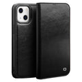 QIALINO Estuche de cuero con tapa horizontal con soporte y ranuras para tarjetas y billetera, For iPhone 13, For iPhone 13 mini, For iPhone 13 Pro, For iPhone 13 Pro Max