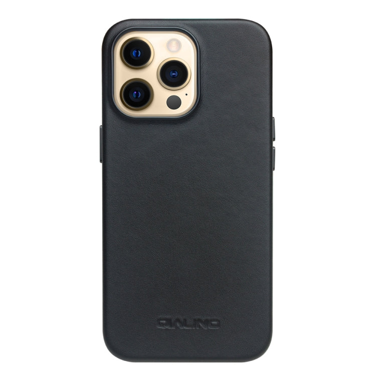 Estuche protector magnético QIALINO Nappa Cowhide MagSafe, For iPhone 13, For iPhone 13 mini, For iPhone 13 Pro, For iPhone 13 Pro Max