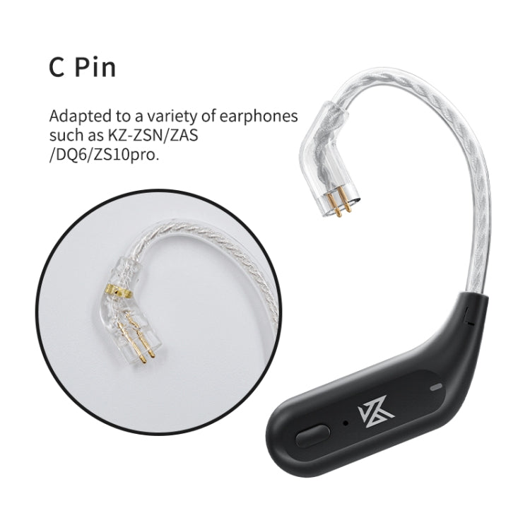 KZ AZ09 Auricular Bluetooth Gancho para la oreja 5.2 Módulo inalámbrico Bluetooth Cable de actualización, C, B