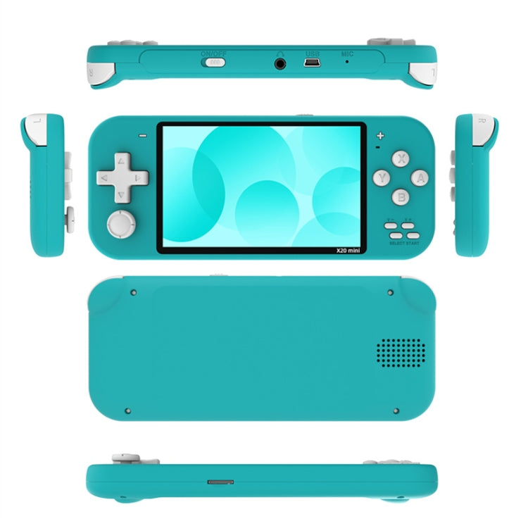 Consola de juegos portátil X20 mini Classic Games con pantalla de 4,3 pulgadas y memoria de 8 GB, X20 mini / Yellow, X20 mini / Green, X20 mini / Blue, X20 mini / Grey