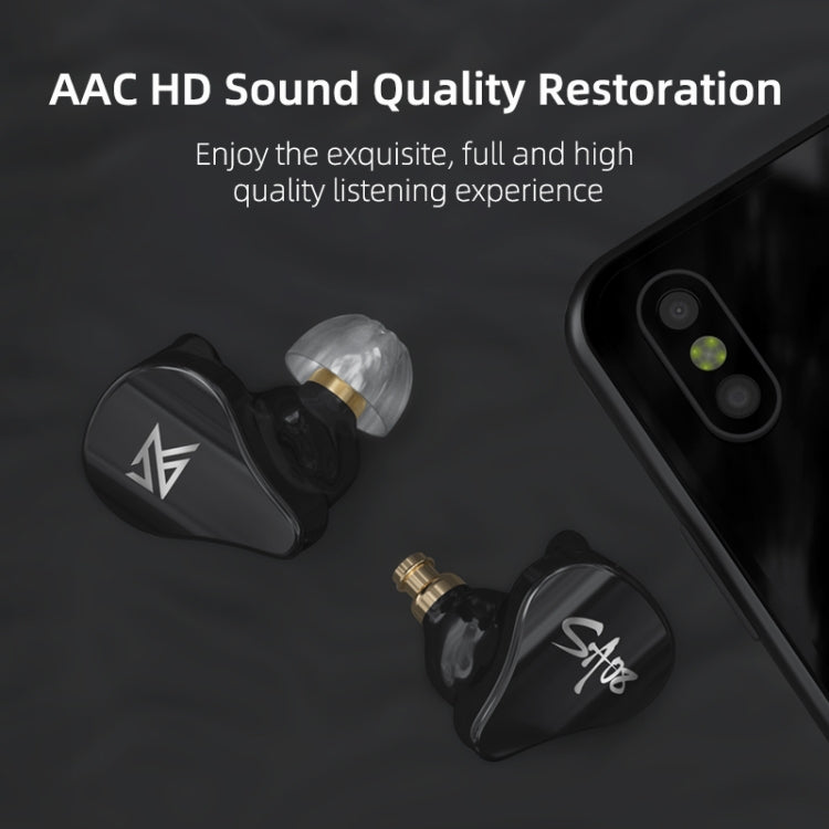 KZ SA08 Inalámbrico de cuatro unidades 5BA Balance Armature Bluetooth In-ear TWS Auricular, SA08