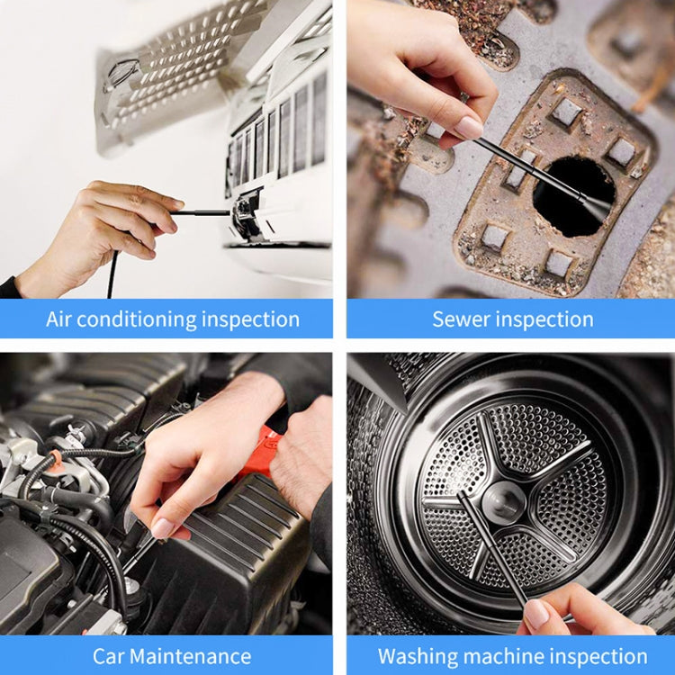 Y17 5MP 12mm HD de doble lente Autofocus WiFi Endoscopio digital industrial Cámara de serpiente con zoom, 1m Hard Cable, 3.5m Hard Cable, 5m Hard Cable, 10m Hard Cable