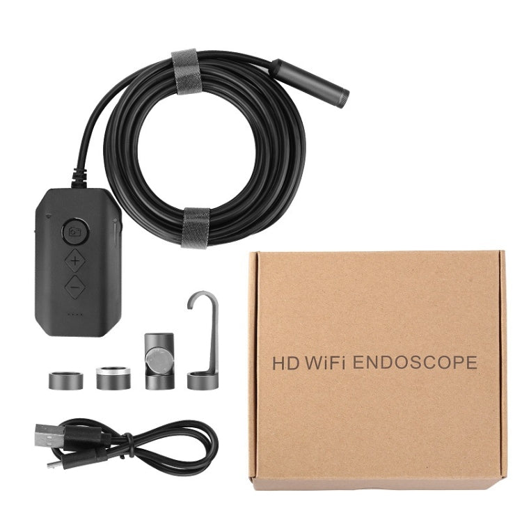Y17 5MP 12mm HD de doble lente Autofocus WiFi Endoscopio digital industrial Cámara de serpiente con zoom, 1m Hard Cable, 3.5m Hard Cable, 5m Hard Cable, 10m Hard Cable