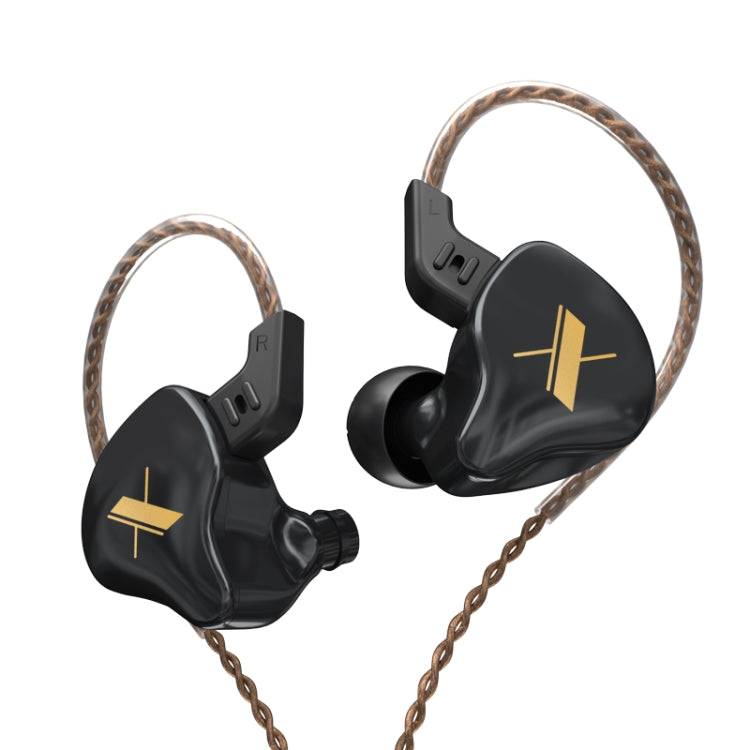 KZ EDX Dynamic Monitor HiFi Auriculares intrauditivos con cable, No Mic, With Mic
