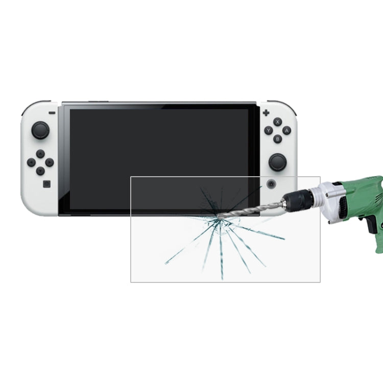 Película de vidrio templado 9H 2.5D de 0,26 mm, For Nintendo Switch OLED (1 PC)