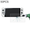 50 PCS 0.26mm 9H 2.5D Película de vidrio templado, For Nintendo Switch OLED (50 PCS)