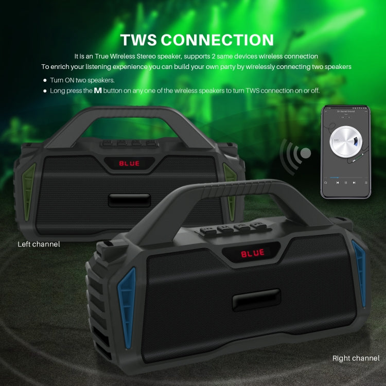 Nuevo Rixing NR-6011M Bluetooth 5.0 Altavoz inalámbrico Bluetooth portátil para karaoke al aire libre con micrófono y correa para el hombro, NR-6011M(Black), NR-6011M(Red), NR-6011M(Blue), NR-6011M(Green)