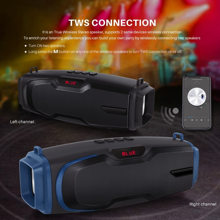 Nuevo Rixing NR-6012M Bluetooth 5.0 Altavoz Bluetooth inalámbrico portátil para karaoke al aire libre con micrófono y correa para el hombro, NR-6012M(Black), NR-6012M(Red), NR-6012M(Blue), NR-6012M(Green)