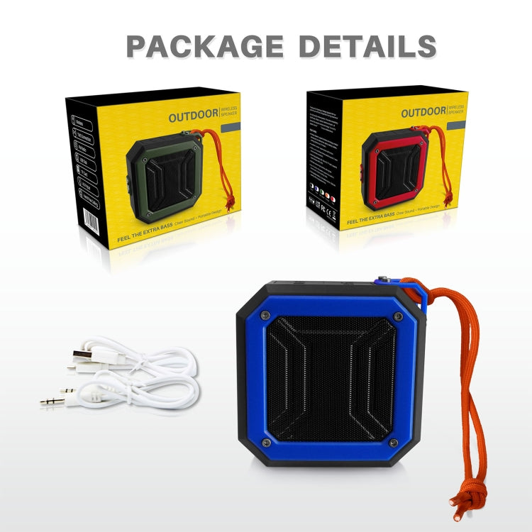 Nuevo altavoz Bluetooth Rixing NR-103 Mini TWS con cordón, NR-103 (Orange), NR-103 (Black), NR-103 (Red), NR-103 (Blue), NR-103 (Green)
