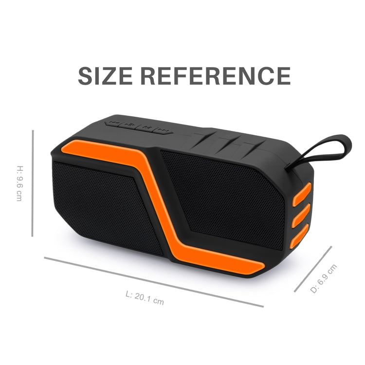 Altavoz Bluetooth portátil para exteriores NewRixing NR-5019, compatible con llamadas manos libres/tarjeta TF/disco FM/U