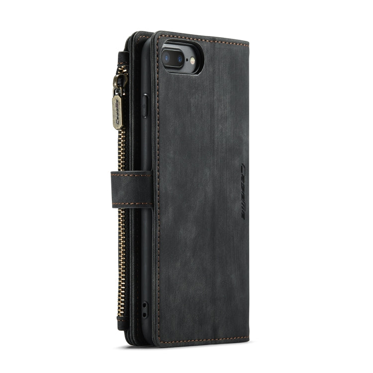 CaseMe-C30 PU + TPU Estuche de cuero con tapa horizontal multifuncional con soporte y ranura para tarjeta y billetera y bolsillo con cremallera, For iPhone 8 Plus & 7 Plus & 6 Plus, For iPhone SE 2022 / SE 2020 / 8 / 7 / 6, For iPhone 11               ...