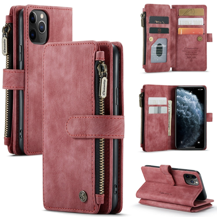 CaseMe-C30 PU + TPU Estuche de cuero con tapa horizontal multifuncional con soporte y ranura para tarjeta y billetera y bolsillo con cremallera, For iPhone 8 Plus & 7 Plus & 6 Plus, For iPhone SE 2022 / SE 2020 / 8 / 7 / 6, For iPhone 11               ...