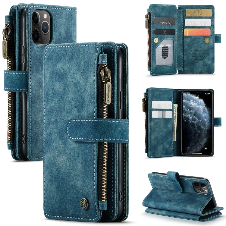 CaseMe-C30 PU + TPU Estuche de cuero con tapa horizontal multifuncional con soporte y ranura para tarjeta y billetera y bolsillo con cremallera, For iPhone 8 Plus & 7 Plus & 6 Plus, For iPhone SE 2022 / SE 2020 / 8 / 7 / 6, For iPhone 11               ...