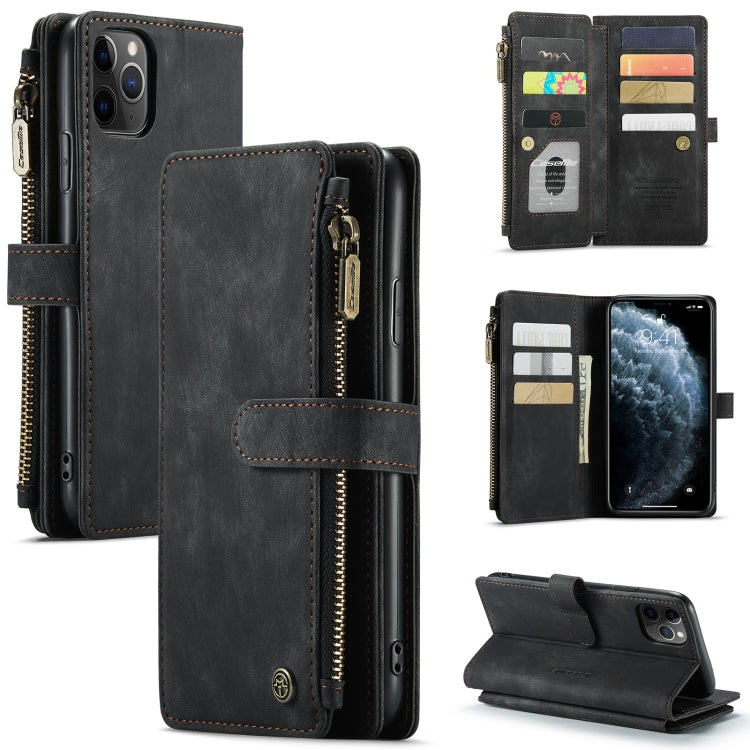 CaseMe-C30 PU + TPU Estuche de cuero con tapa horizontal multifuncional con soporte y ranura para tarjeta y billetera y bolsillo con cremallera, For iPhone 8 Plus & 7 Plus & 6 Plus, For iPhone SE 2022 / SE 2020 / 8 / 7 / 6, For iPhone 11               ...