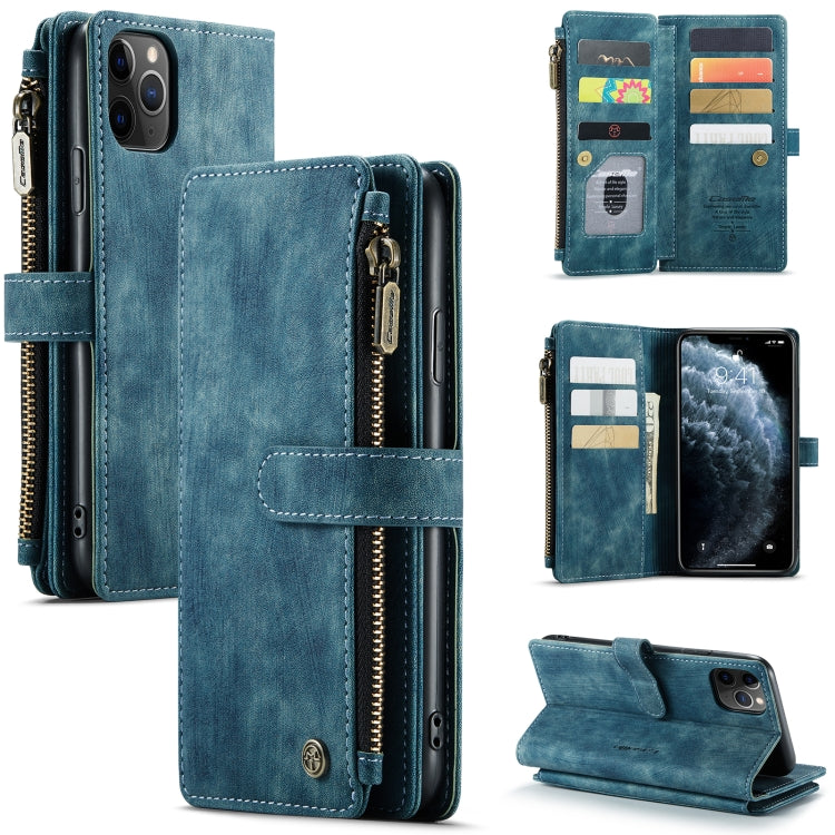 CaseMe-C30 PU + TPU Estuche de cuero con tapa horizontal multifuncional con soporte y ranura para tarjeta y billetera y bolsillo con cremallera, For iPhone 8 Plus & 7 Plus & 6 Plus, For iPhone SE 2022 / SE 2020 / 8 / 7 / 6, For iPhone 11               ...