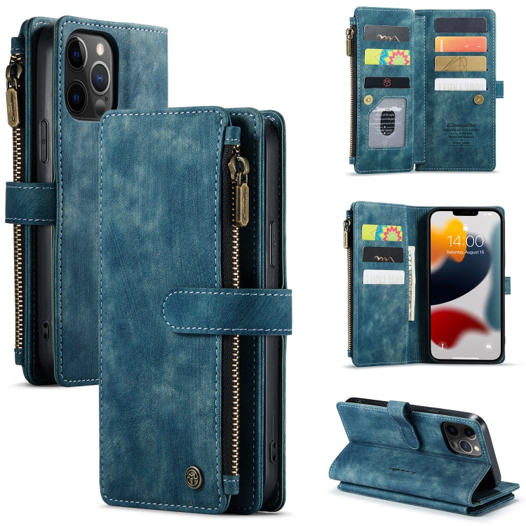 CaseMe-C30 PU + TPU Estuche de cuero con tapa horizontal multifuncional con soporte y ranura para tarjeta y billetera y bolsillo con cremallera, For iPhone 8 Plus & 7 Plus & 6 Plus, For iPhone SE 2022 / SE 2020 / 8 / 7 / 6, For iPhone 11               ...