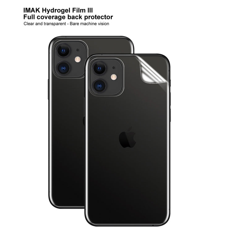 2 PCS IMAK Película de hidrogel de pantalla completa curvada 3 Protector de espalda, for iPhone 11, for iPhone 11 Pro, for iPhone 11 Pro Max