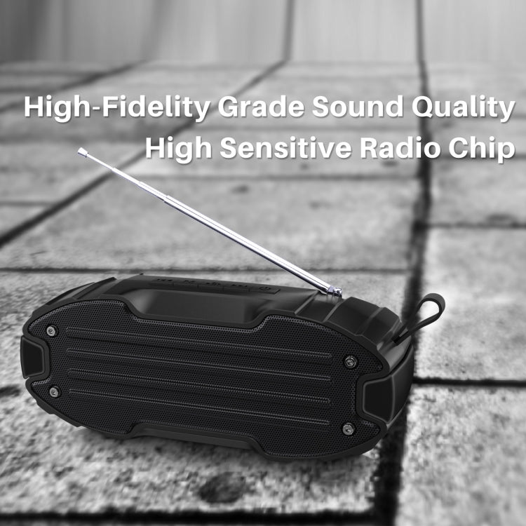 Nuevo Rixing NR-907FM TWS Altavoz Bluetooth para exteriores Compatible con llamadas manos libres / FM con mango y antena, NR-907FM (Orange), NR-907FM (Black), NR-907FM (Red), NR-907FM (Yellow), NR-906 (Blue)