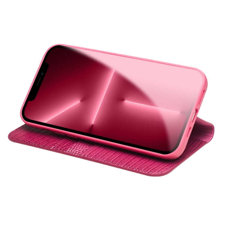 QIALINO Estuche de cuero con tapa horizontal con textura de cocodrilo pequeño con soporte y ranuras para tarjetas y billetera, For iPhone 13, For iPhone 13 Pro, For iPhone 13 Pro Max