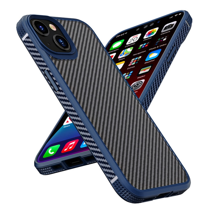iPAKY Serie MG Fibra de carbono TPU + PC Estuche a prueba de golpes, For iPhone 13 mini, For iPhone 13, For iPhone 13 Pro, For iPhone 13 Pro Max