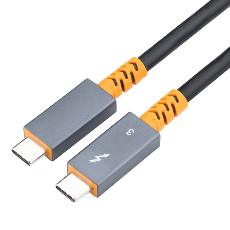 9046 100W USB-C / Tipo-C macho a USB-C / Tipo-C macho Cable de datos de dos colores Cable de audio y video 4K para Thunderbolt 3, 0.3m, 0.6m, 1m, 2m