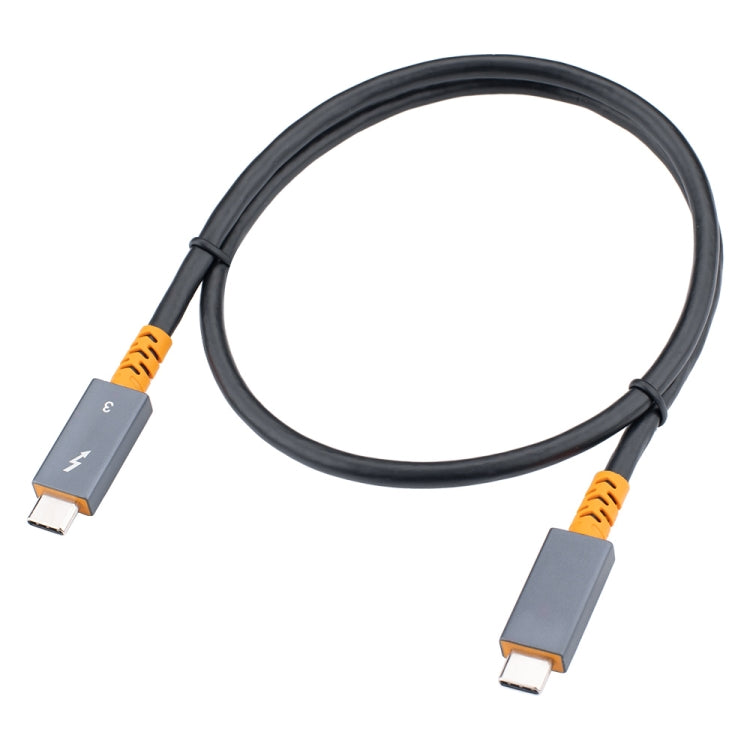 9046 100W USB-C / Tipo-C macho a USB-C / Tipo-C macho Cable de datos de dos colores Cable de audio y video 4K para Thunderbolt 3, 0.3m, 0.6m, 1m, 2m