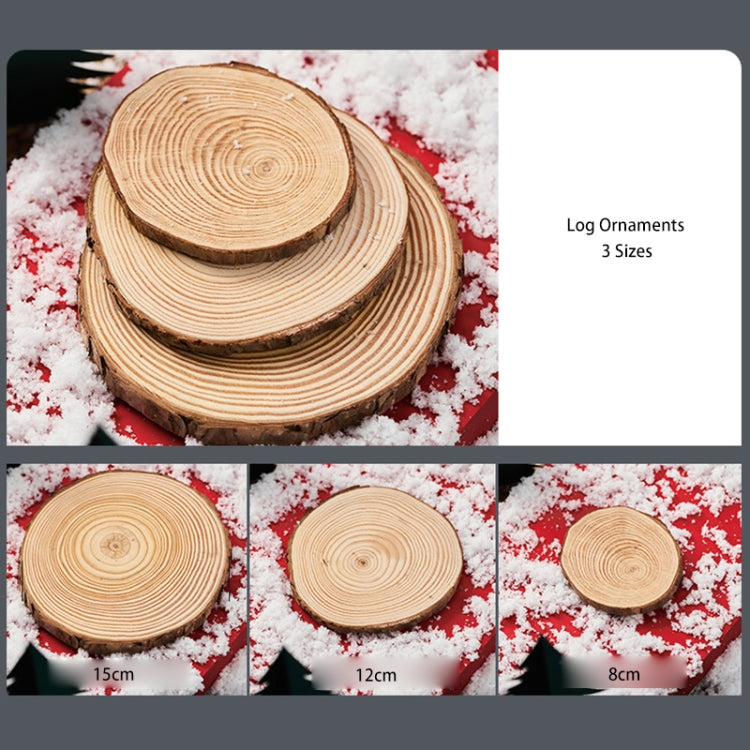 3 en 1 pila de troncos crudos creativos accesorios de tiro con tema navideño adornos decorativos DIY Fondo foto accesorios de fotografía, Log Pile