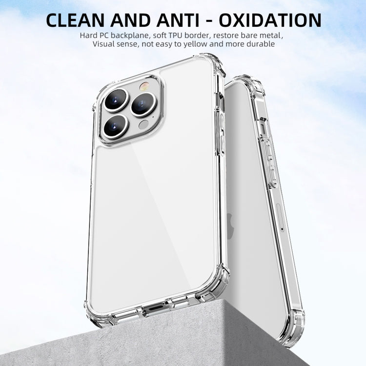 iPAKY Crystal Clear Series Funda protectora de TPU + PC transparente a prueba de golpes, For iPhone 13 mini, For iPhone 13, For iPhone 13 Pro, For iPhone 13 Pro Max
