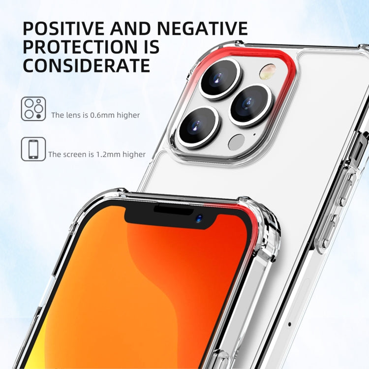 iPAKY Crystal Clear Series Funda protectora de TPU + PC transparente a prueba de golpes, For iPhone 13 mini, For iPhone 13, For iPhone 13 Pro, For iPhone 13 Pro Max