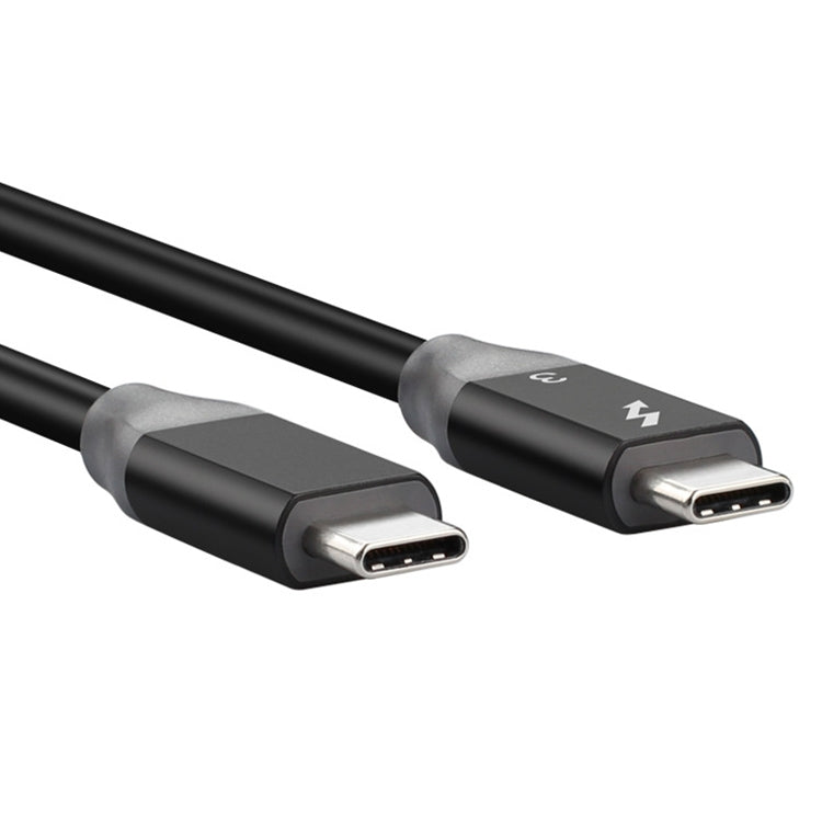 100W USB-C / Type-C 4.0 Macho a USB-C / Type-C 4.0 Macho Cable de datos de funciones completas de dos colores para Thunderbolt 3, 0.31m, 0.61m, 0.95m, 1.22m