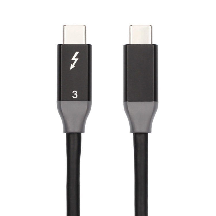100W USB-C / Type-C 4.0 Macho a USB-C / Type-C 4.0 Macho Cable de datos de funciones completas de dos colores para Thunderbolt 3, 0.31m, 0.61m, 0.95m, 1.22m