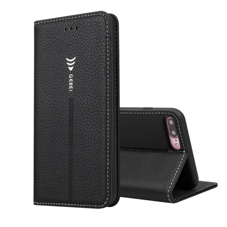Estuche protector con tapa horizontal GEBEI PU + TPU con soporte y ranuras para tarjetas, For iPhone 8 Plus & 7 Plus, For iPhone SE 2020 & 8 & 7