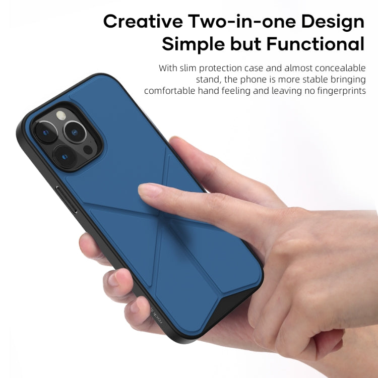 Funda protectora a prueba de golpes ROCK Element Plus TPU + PC con soporte plegable, For iPhone 13 mini, For iPhone 13, For iPhone 13 Pro, For iPhone 13 Pro Max