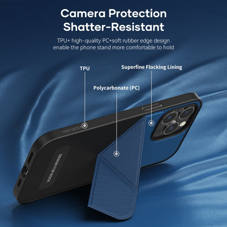 Funda protectora a prueba de golpes ROCK Element Plus TPU + PC con soporte plegable, For iPhone 13 mini, For iPhone 13, For iPhone 13 Pro, For iPhone 13 Pro Max