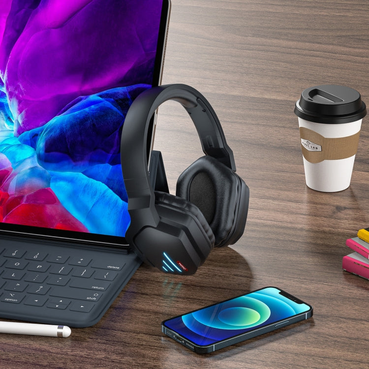 ONIKUMA B60 Bluetooth 5.0 Auriculares inalámbricos Bluetooth para juegos de graves fuertes ajustables con micrófono