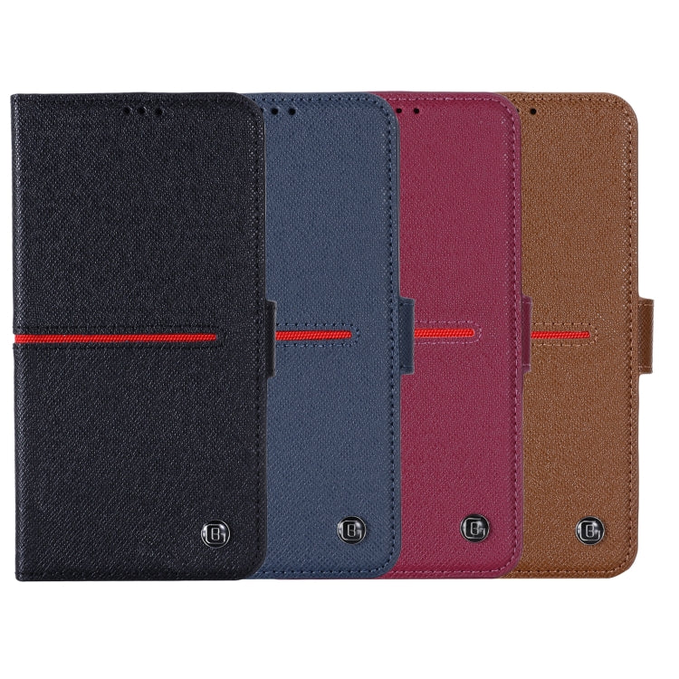 Estuche protector con tapa horizontal de cuero de grano superior GEBEI con soporte y ranuras para tarjetas y billetera y marco de fotos, For iPhone 13, For iPhone 13 Pro, For iPhone 13 Pro Max